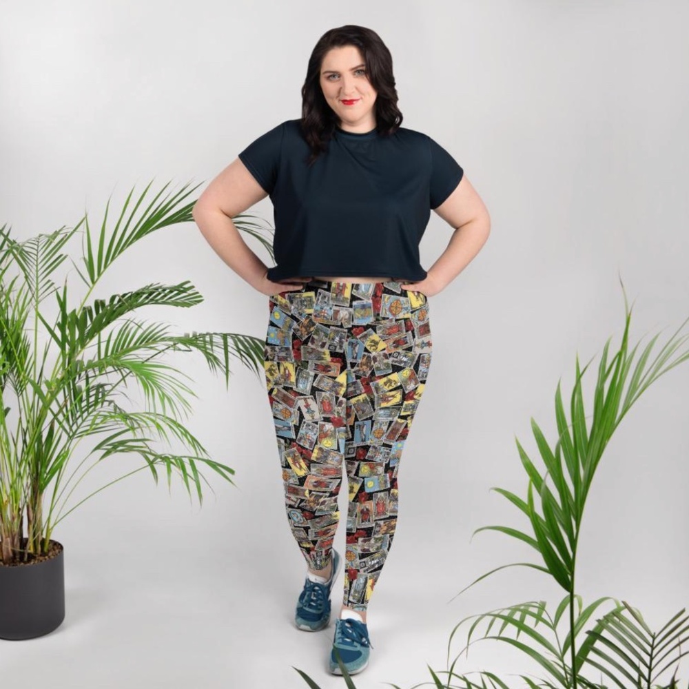 Jennifer Masters for Beatrex.com Tarot Card Print Leggings - Plus Size 3XL